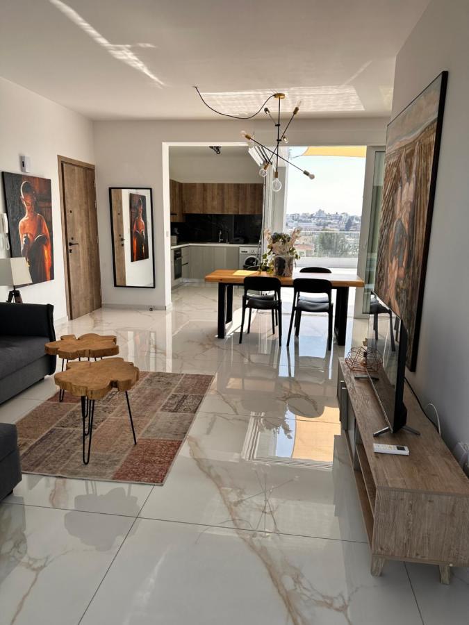 Luxury City Penthouse-Panoramic View! Apartment Nicosia Luaran gambar